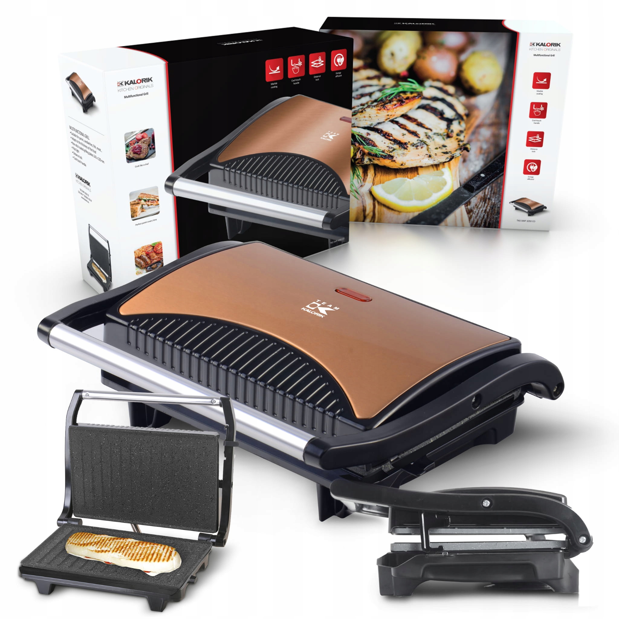 Hriankovač Kalorik SWP 1050 CO béžový/hnedý 700 W